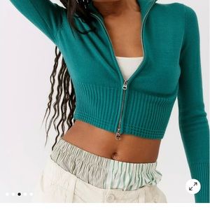 UO Everleigh Two-Way Zip-Up Cardigan